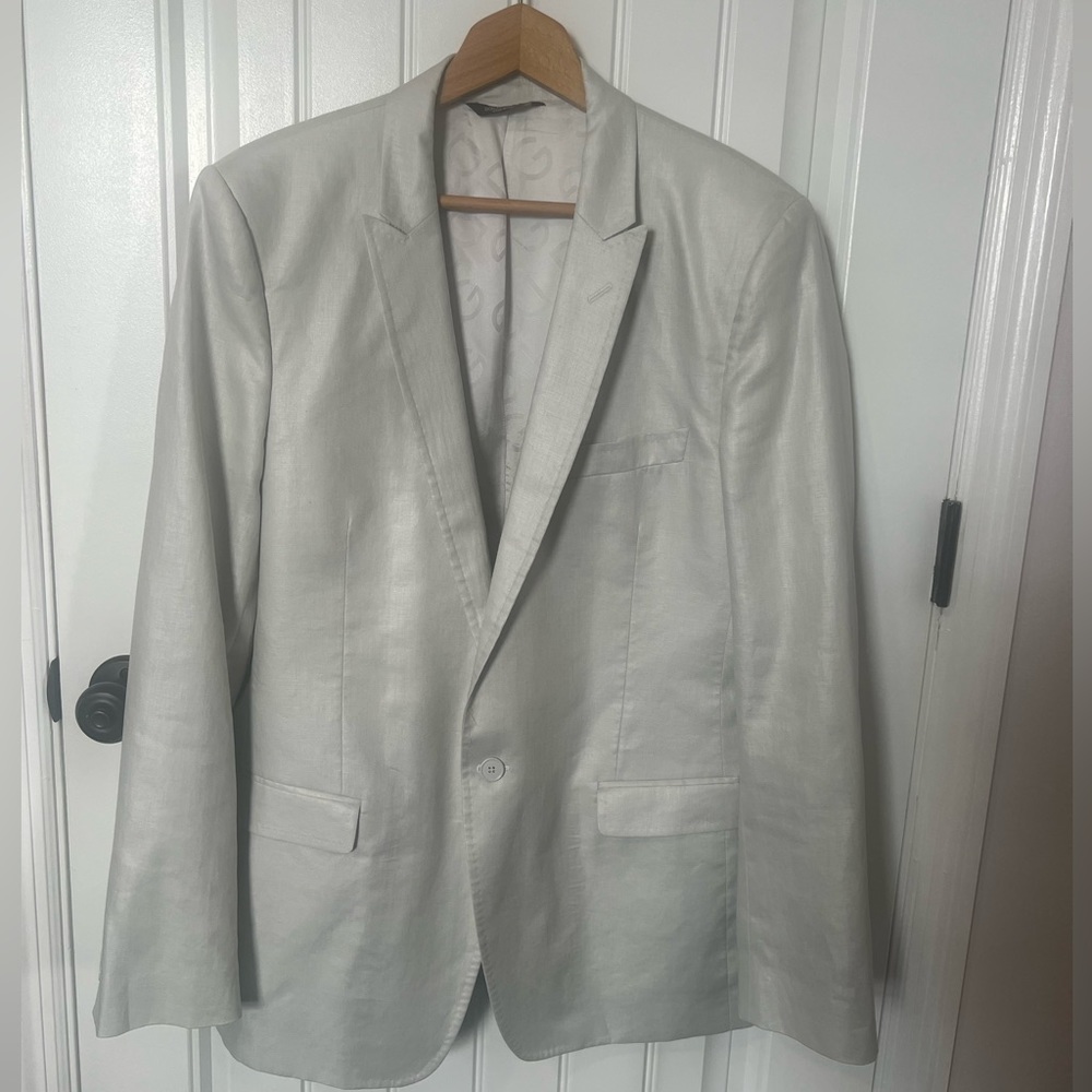 Dolce & Gabbana men’s Martini-fit one button linen blazer. Pristine condition.
